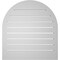 Ekena Millwork Round Top Surface Mount PVC Gable Vent: Functional, w/ 2"W x 2"P Brickmould Sill Frame, 28"W x 30"H GVPRT28X3003SF - alternate 5
